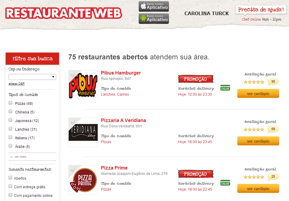 Restaurante Web